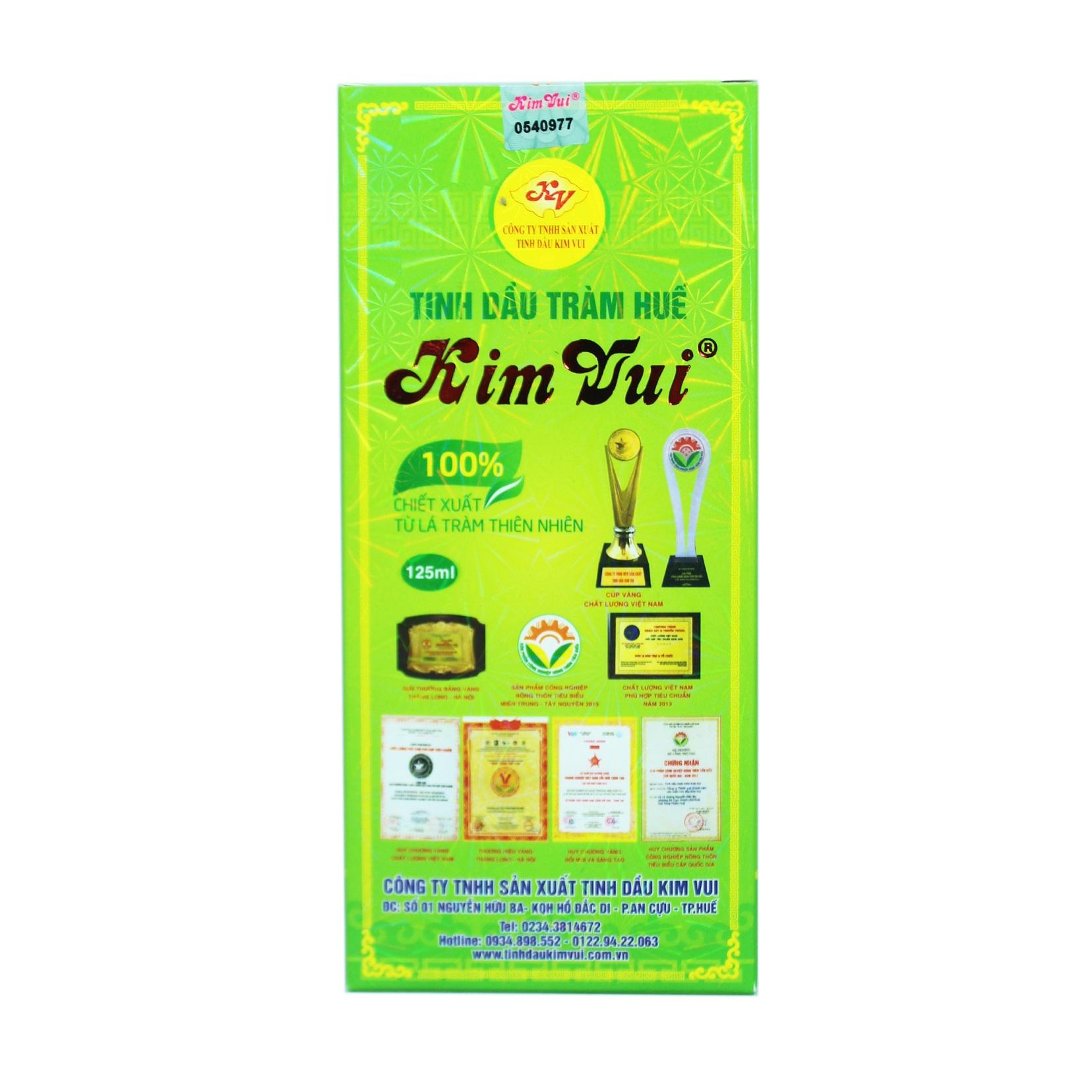 Tinh dầu tràm Huế Kim Vui 125ml - Tinh dầu dùng cho trẻ sơ sinh