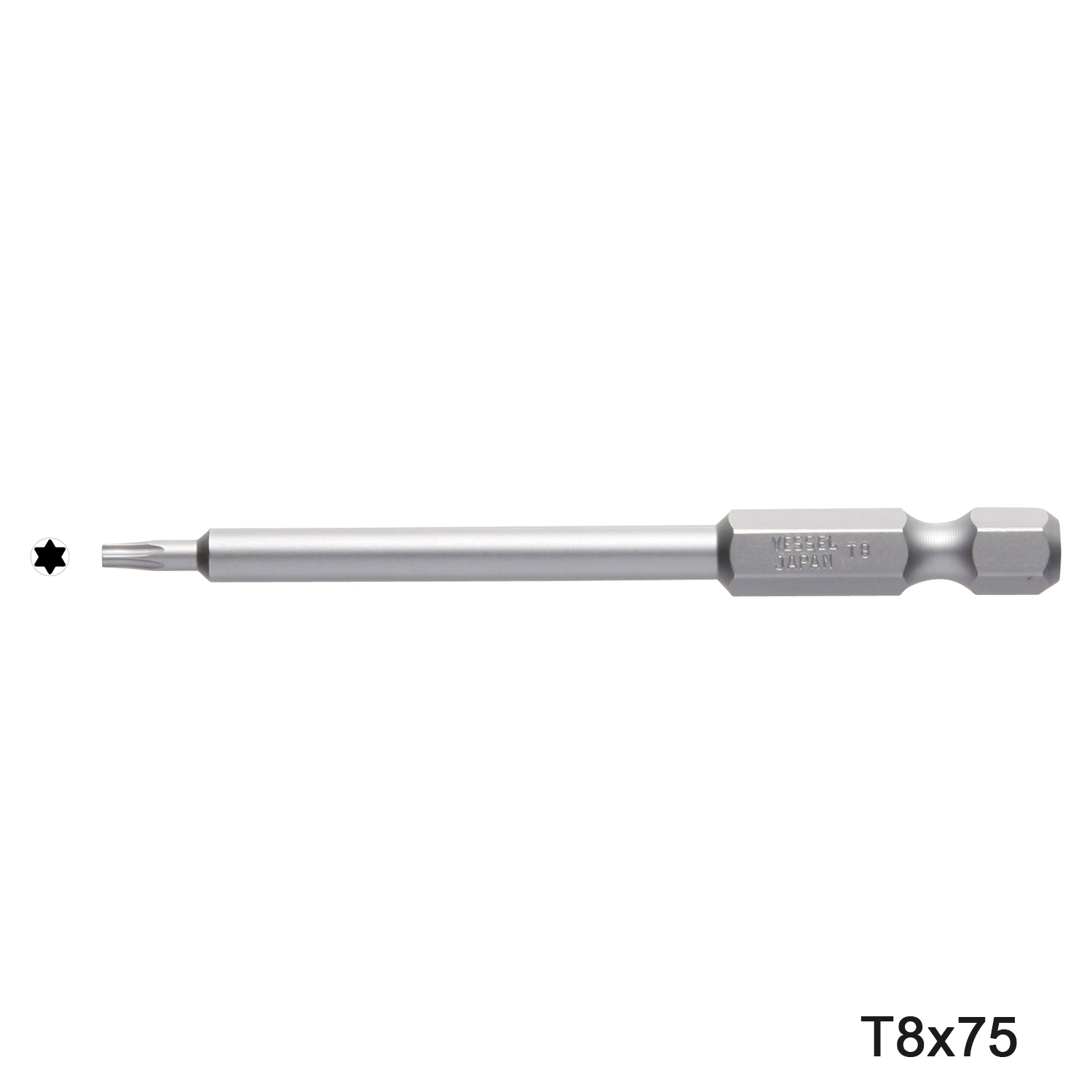 Mũi vặn vít T8 /T8H chuôi lục giác H = 6,35 Vessel