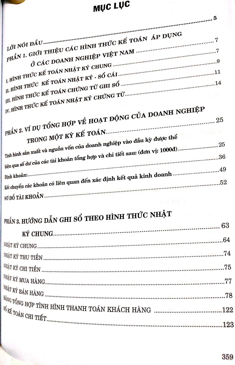 Hướng Dẫn Thực Hành Trên sổ Kế Toán  - Theo Các Hình Thức Kế Toán : Nhật Ký chung, Sổ Cái , chứng Từ Ghi Sổ , Chứng Từ