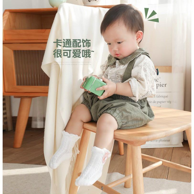 Tất lưới Kids House set 3 đôi cho bé 0-2Y