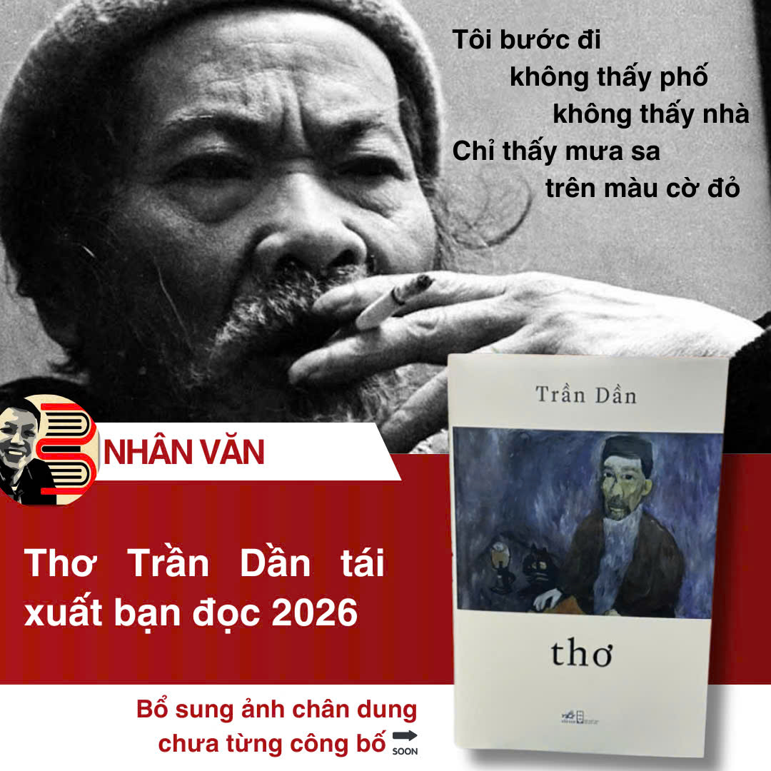 (Bìa mềm, Tái bản 2026) THƠ – TRẦN DẦN – Nhã Nam