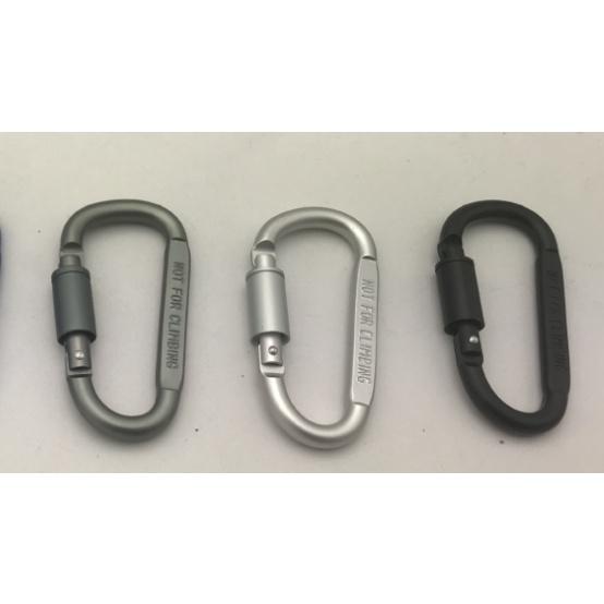 Khóa treo Carabiner hợp kim nhôm chất lượng cao hình chữ D đa chức năng