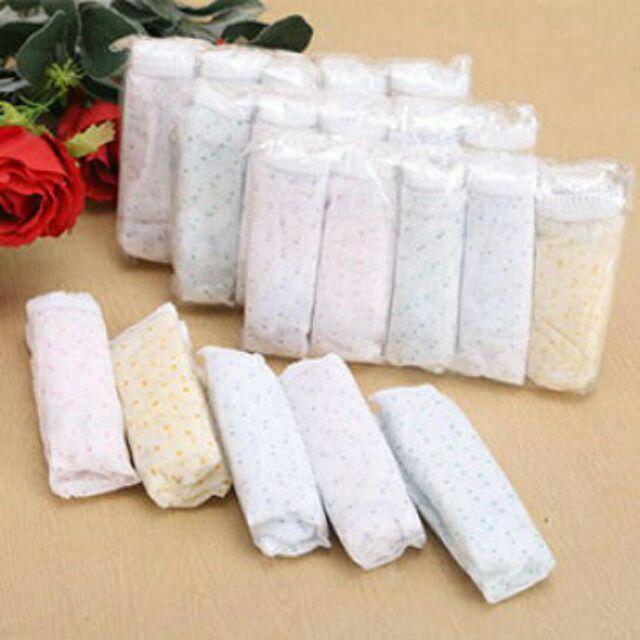 SET 15 QUẦN LÓT GIẤY BI 2 LỚP COTTON MỀM MỊN