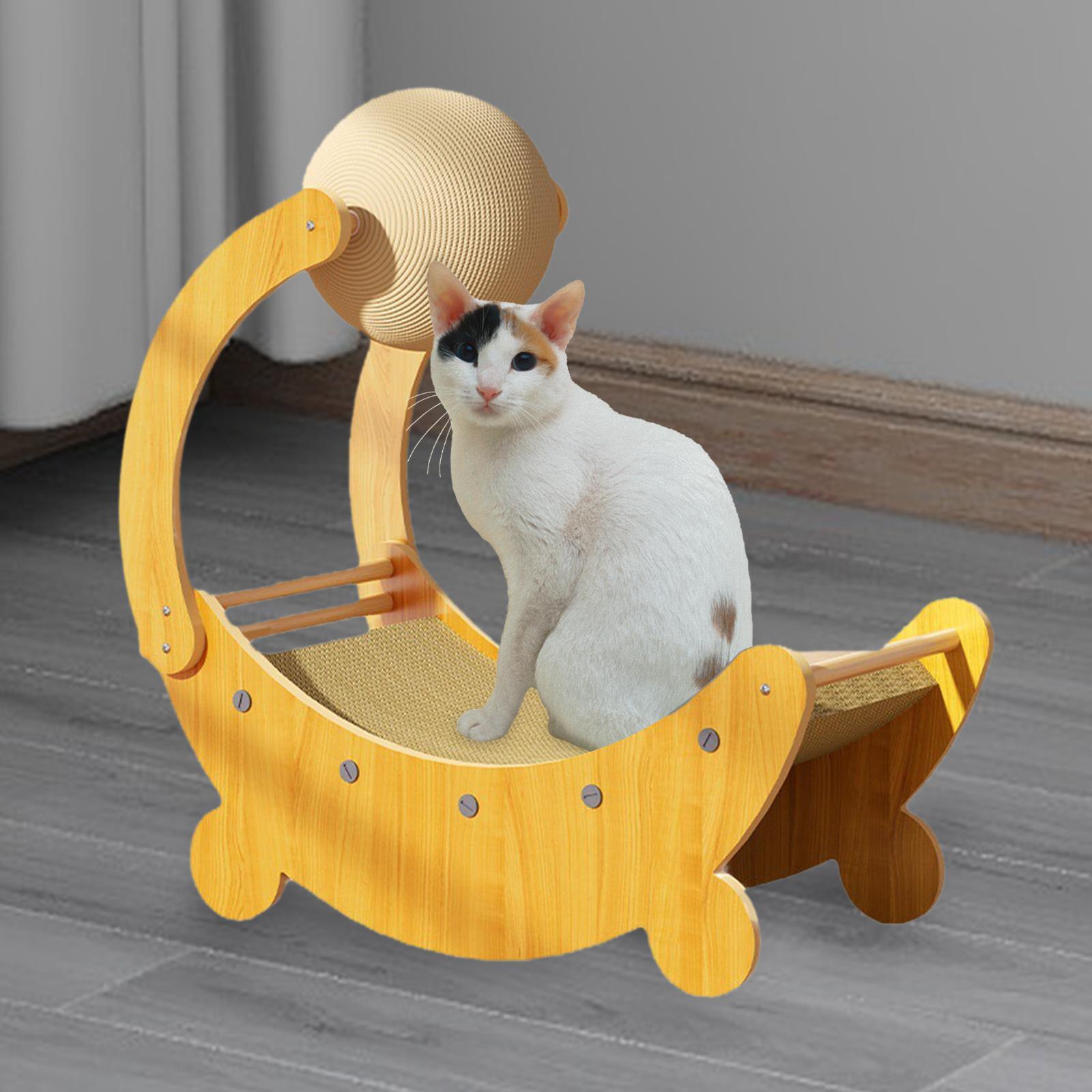 Cat Scratching Board Cat Scratcher Cat Scratch Ball Pet Toy Decorative Cardboard Pet Supplies Cats Nest Lounge Bed Cat Scratch Pad for Kitty