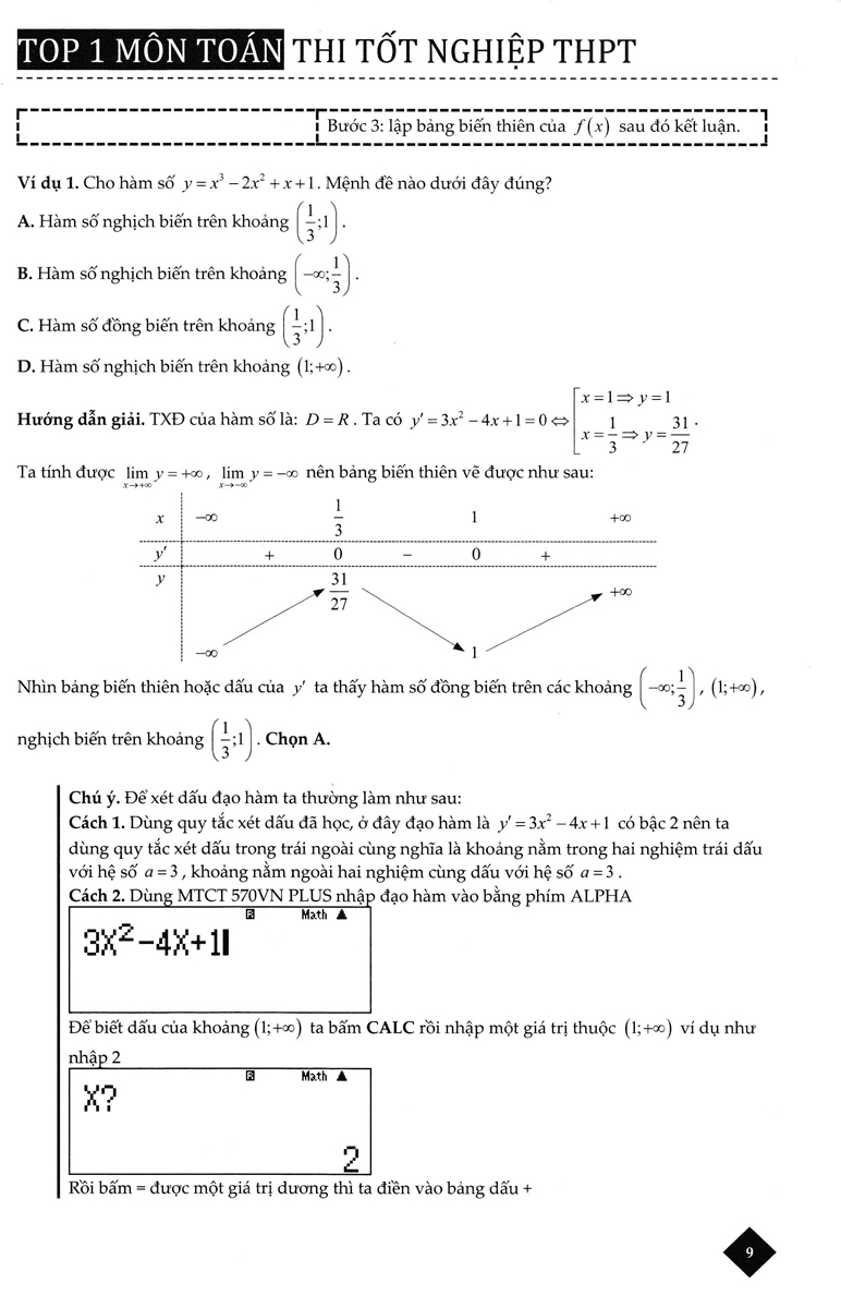 TOP 1 THPT HÀM SỐ VÀ ỨNG DỤNG CỦA ĐẠO HÀM_TCD