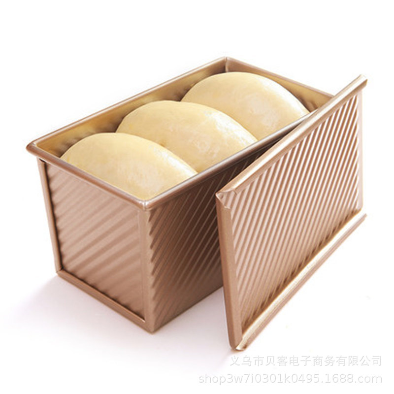 Khuôn Bánh Sandwich Chống Dính Dụng Cụ Làm Bánh Gối Có Nắp 450g Màu Vàng - SANDWICH450G