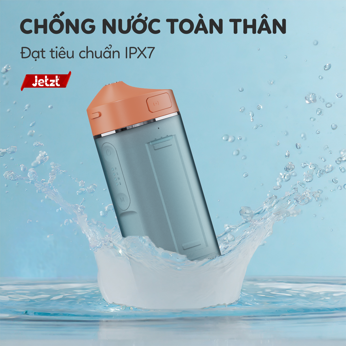 Máy tăm nước cầm tay Jetzt Teethcare TC9 công nghệ siêu âm tăm nước vệ sinh răng miệng