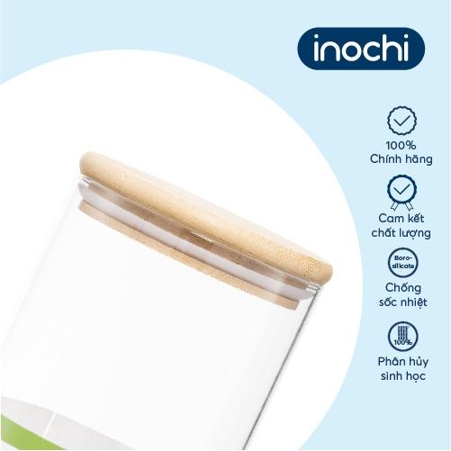 Hũ thuỷ tinh nắp tre inochi - Nikko 1500ml