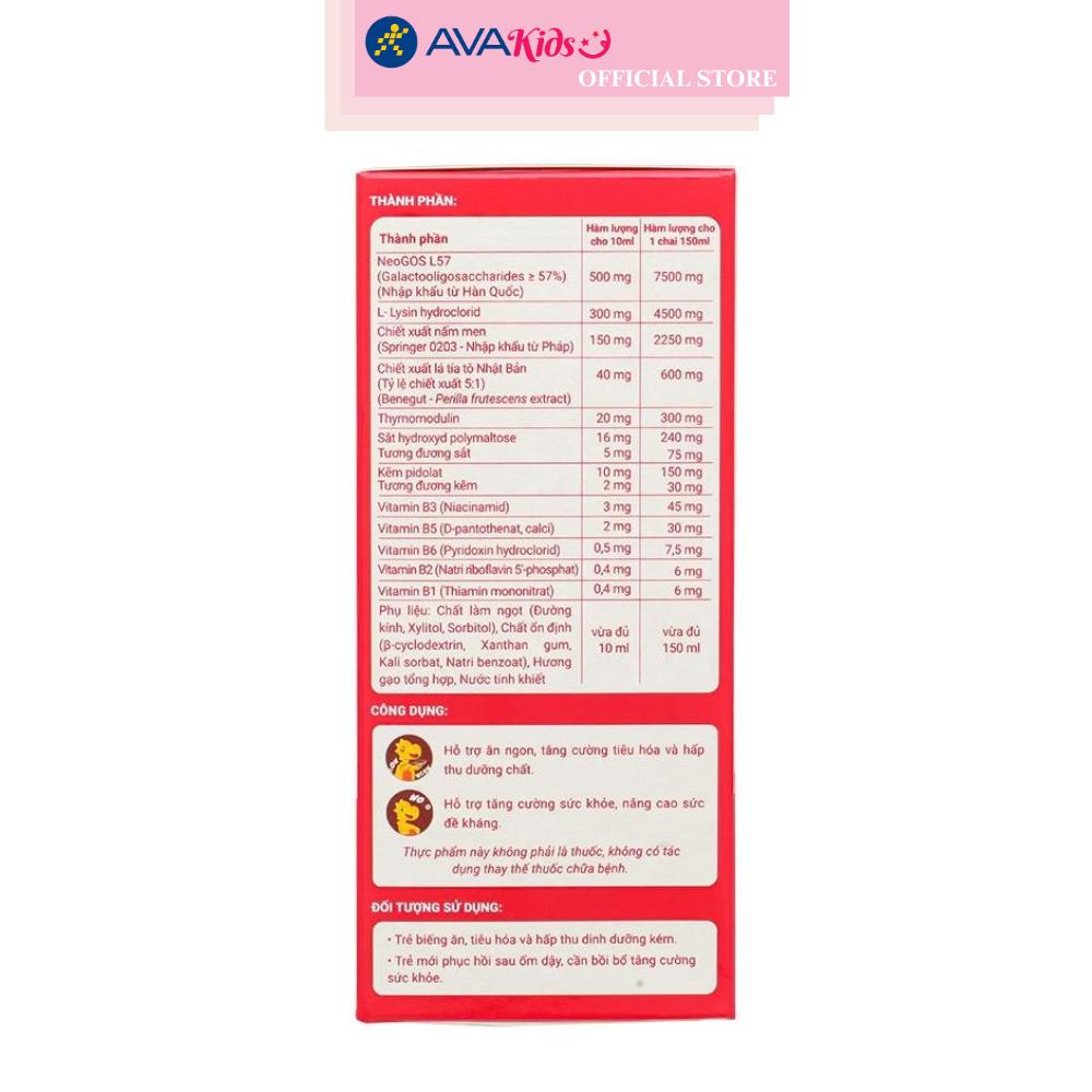 Siro Herbland Healthza Yummy hỗ trợ ăn ngon 150 ml (từ 1 tuổi)