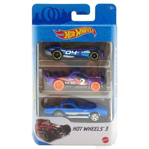 Bộ 3 Siêu Xe Hot Wheels K5904 (Mẫu Sản Phẩm Bên Trong Là Ngẫu Nhiên)