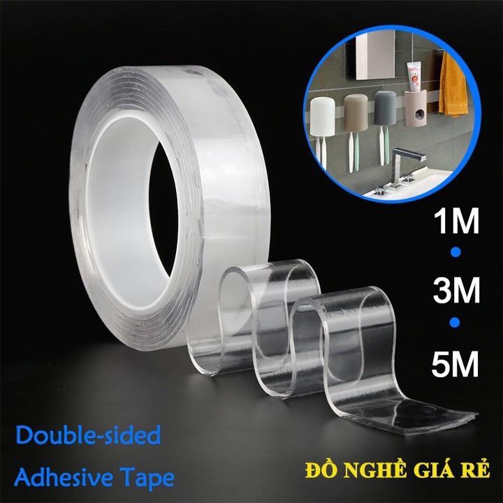 Băng Keo 2 Mặt Siêu Dính Đa Năng Cuộn 3M - 5M