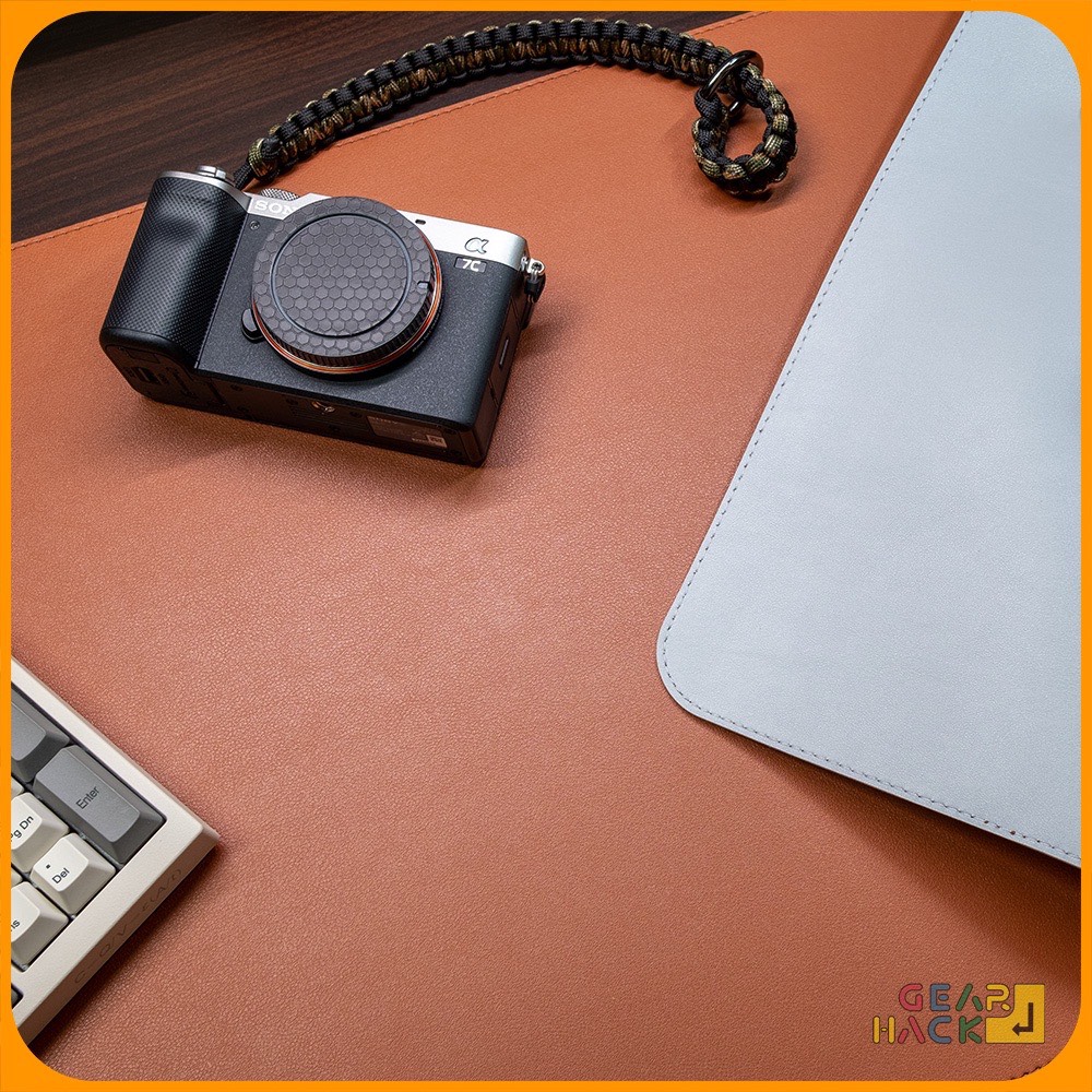 Thảm Trải Bàn Làm Việc Deskpad Da PU size Lớn Kiêm Miếng Lót Chuột Máy Tính Cỡ Lớn 40x80 cm - Hàng Chính Hãng