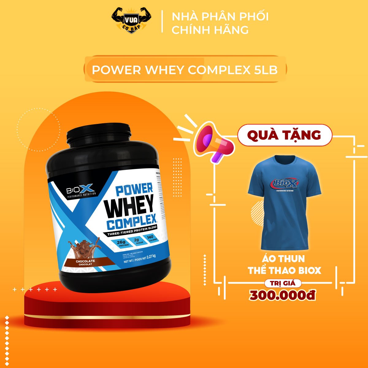 Sữa Tăng Cơ Power Whey Complex BioX – Vị Orange Creamsicle