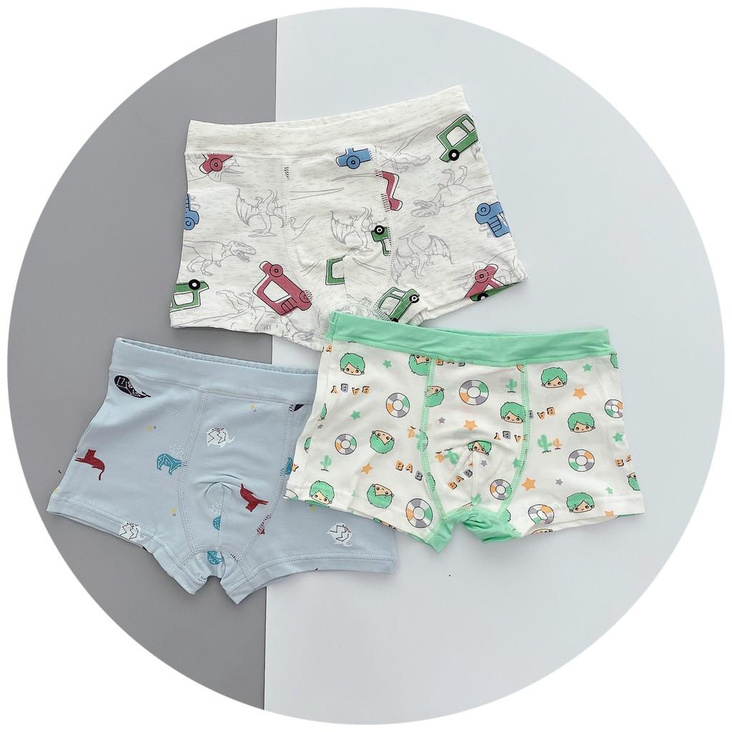 Set 3 chiếc quần chíp đùi cho bé trai - 100% cotton cao cấp