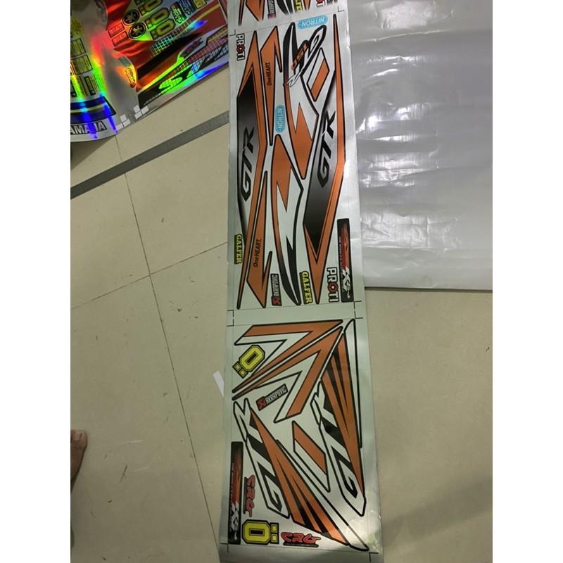 Tem rời dành cho Winner GTR cam đen chất liệu Candy cao cấp