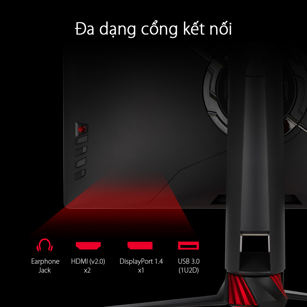 Màn Hình Chơi Game ROG Strix XG27UQ DSC 27 inch 4K (3840 x 2160) 1ms 144Hz DSC Display HDR 400 DCI-P3 90% Công Nghệ Adaptive Sync IPS - Hàng Chính Hãng