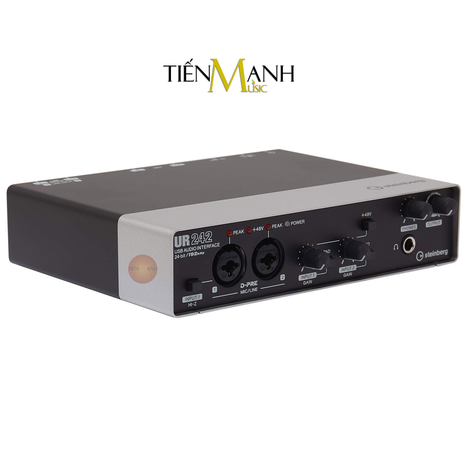 Soundcard Steinberg UR242 - Sound Card Bộ Thu Âm Thanh và Livestream Audio Interface Hàng Chính Hãng - Kèm Móng Gẩy DreamMaker