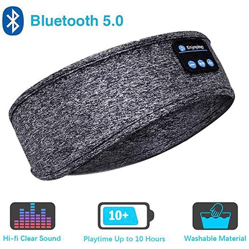 Fone Bluetooth Thể Thao Ngủ Đầu Co Giãn Tai Nghe Không Dây Âm Nhạc Mặt Nạ Mắt Tai Nghe Bluetooth Không Dây Dây Đeo Đầu