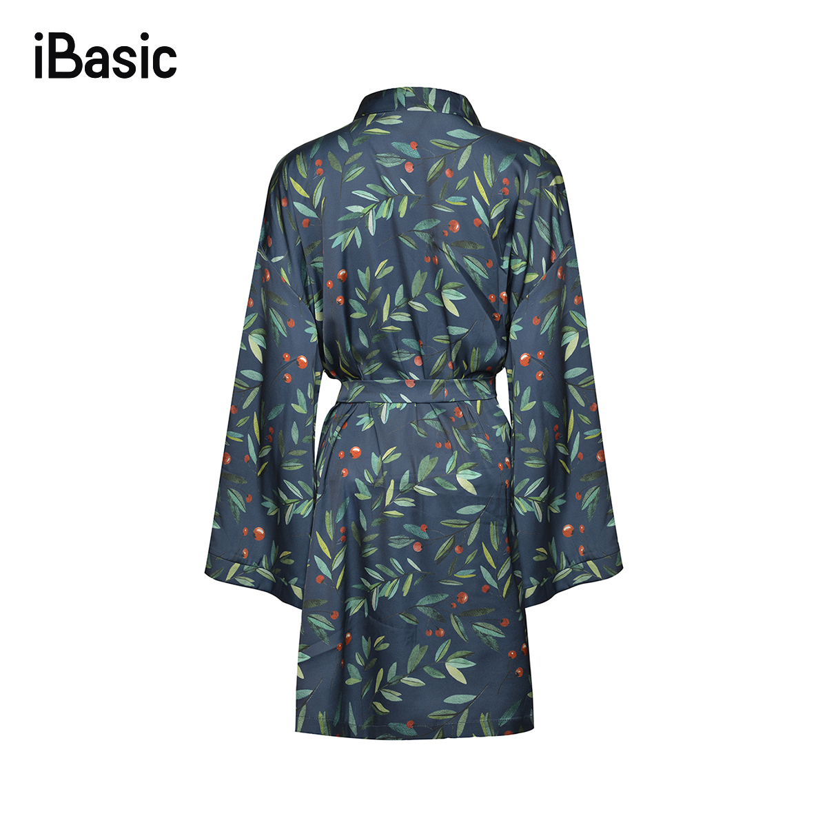 Áo choàng kimono lụa satin iBasic SW055