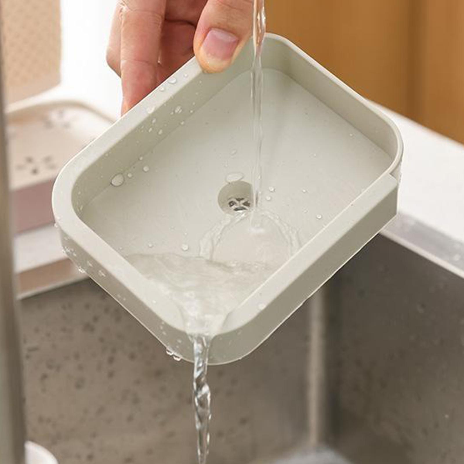 Soap Dispenser Rack Sponge Holder Dish Cloth Hanger for