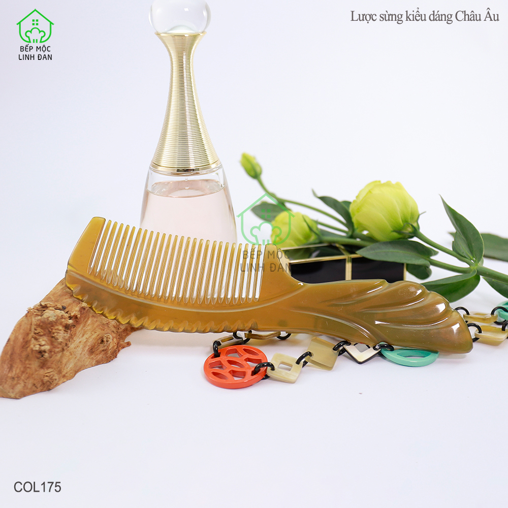 Lược Sừng Xuất Nhật (Size: XL - 20cm) Dáng Lược Châu Âu Cao Cấp [COL175]