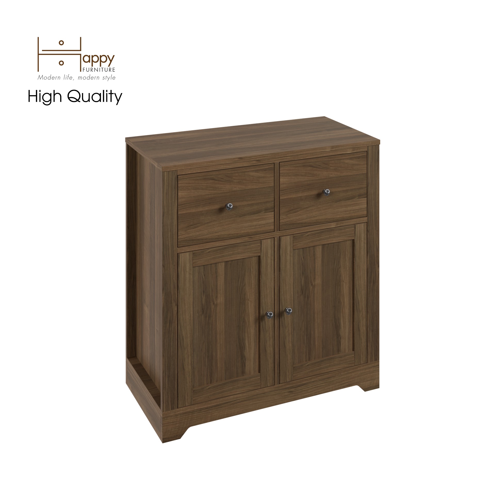 [Happy Home Furniture] CANA,  Tủ kết hợp kệ đựng đồ 2 cửa mở,  80cm x 40cm x 87cm ( DxRxC), TCM_004