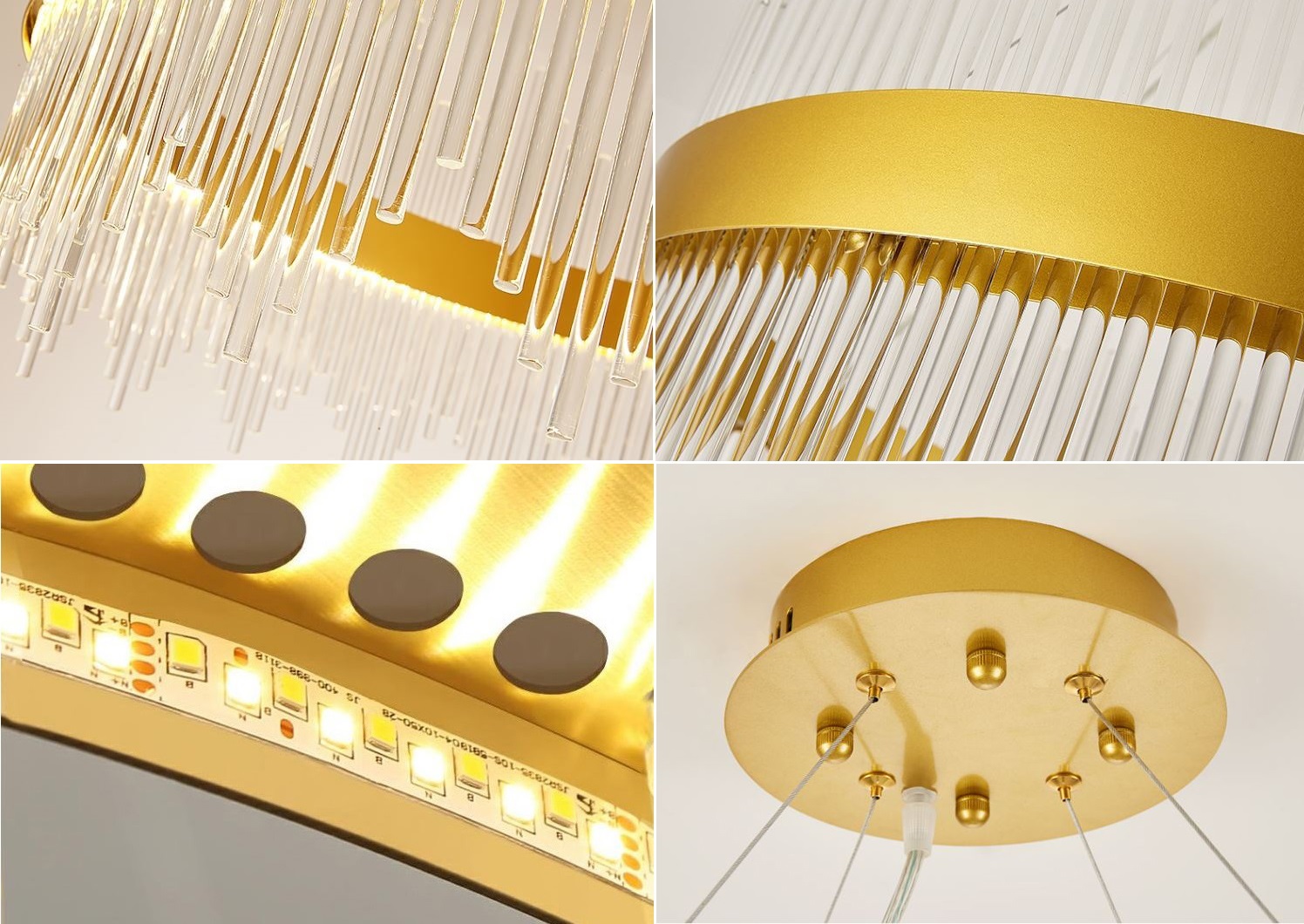 Đèn thả pha lê MONSKY ILIA 60cm kiểu dáng mới lạ với 3 chế độ ánh sáng hiện đại trang trí nội thất cao cấp.