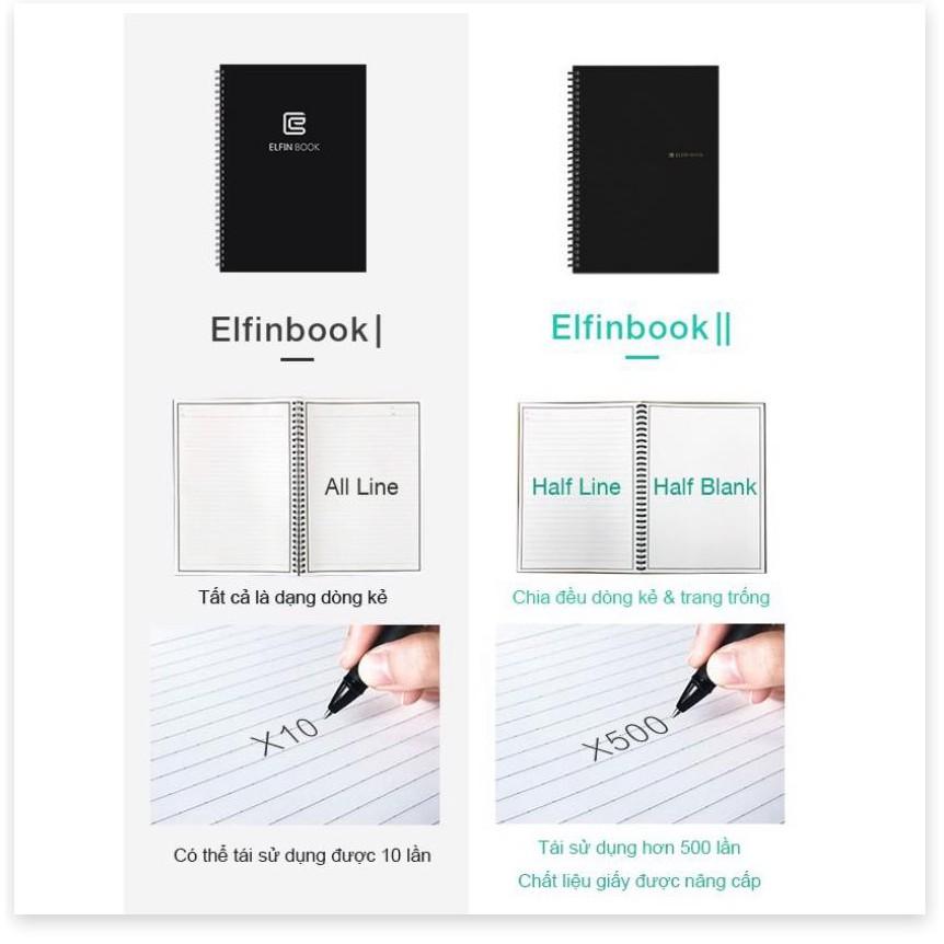 Sổ ghi chép thông minh da cao cấp Elfinbook 3.0 (Xanh nâu)