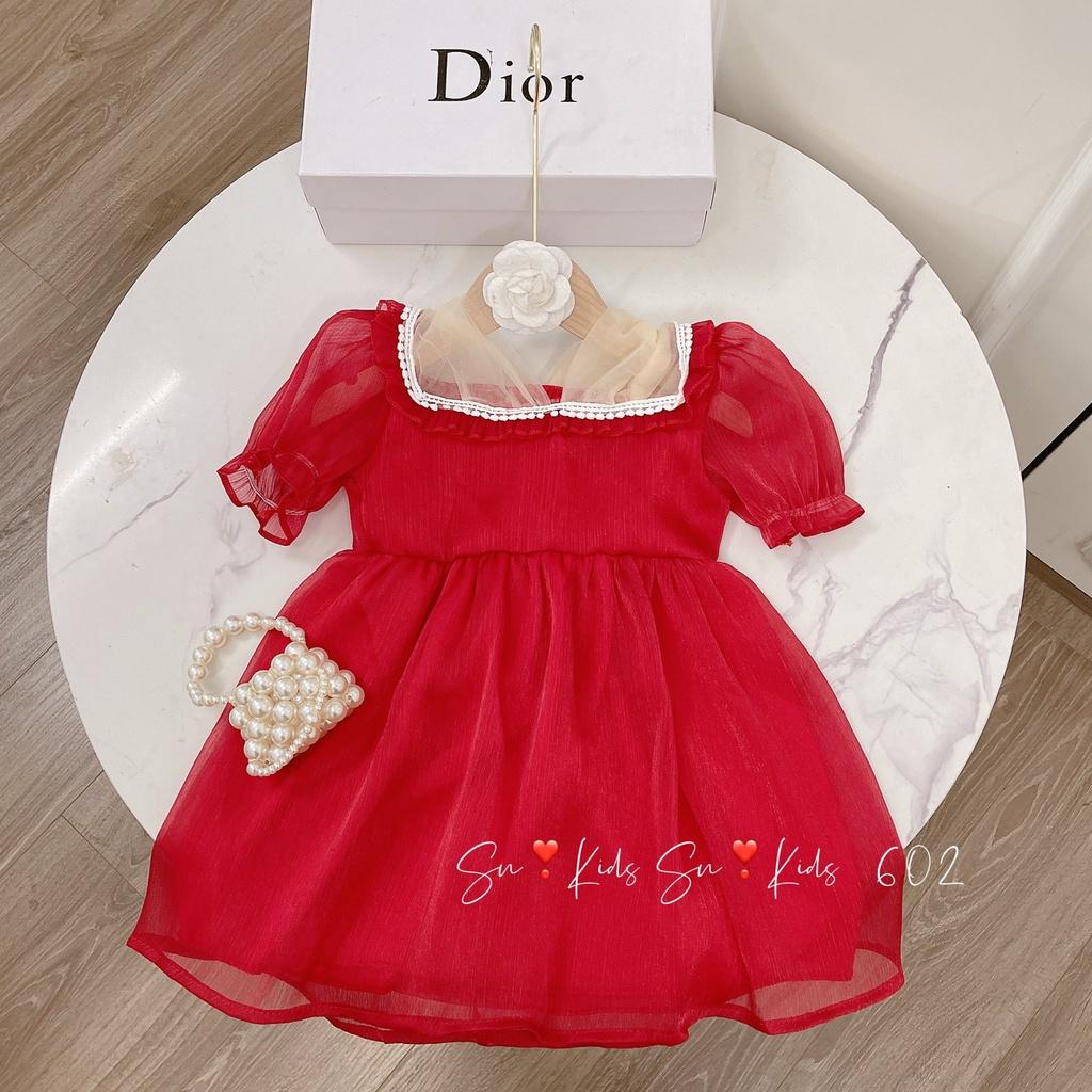 Váy đầm công chúa tơ óng cho bé