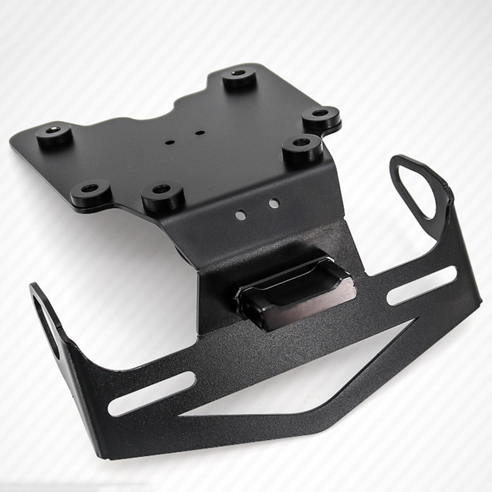Motorcycle Rear License Plate Holder Bracket for Yamaha Tenere 700 Black