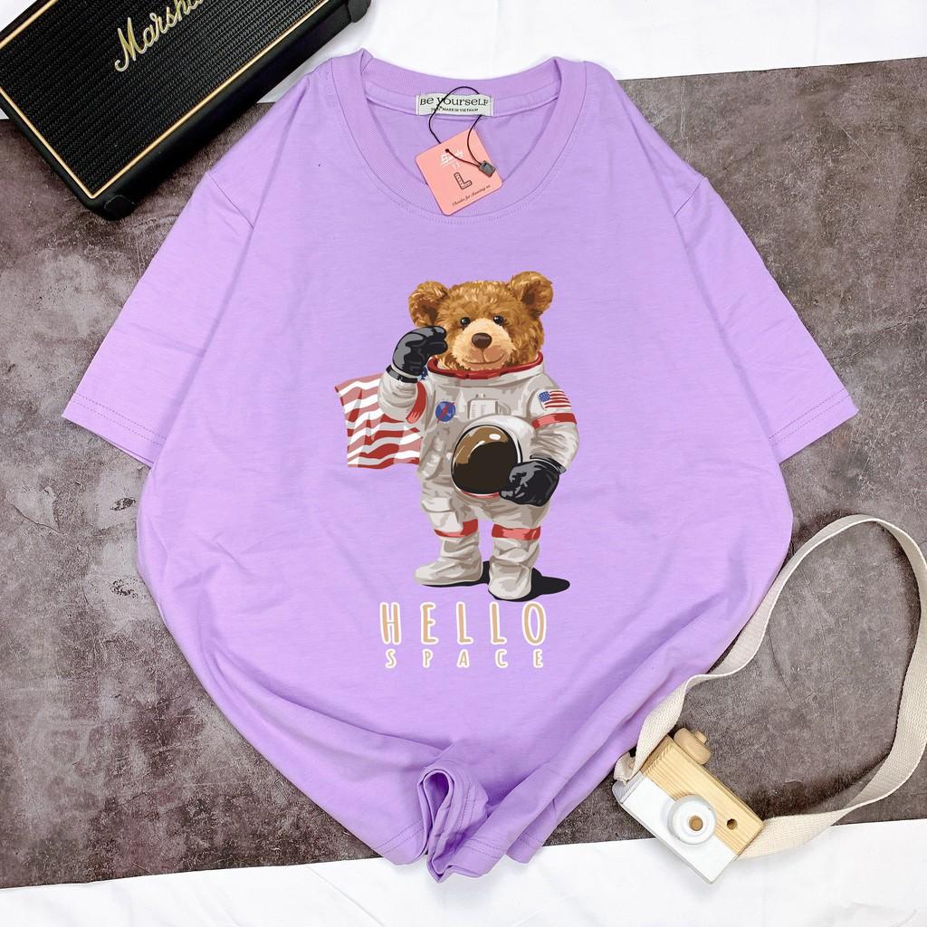Áo thun unisex Be Yourself size M L XL - HELLO SPACE BEAR