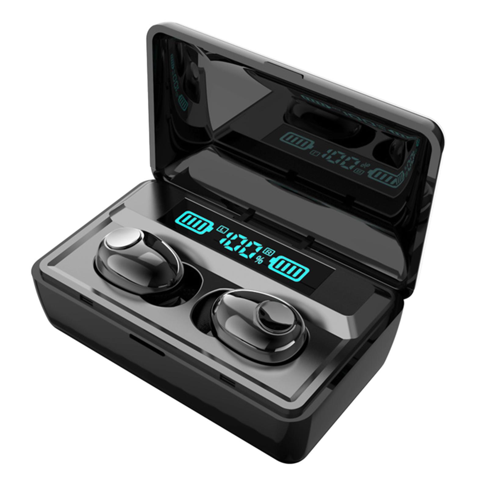 Sports In-Ear Stereo Bluetooth 5.0  Earphone Earbuds Headphone  Black