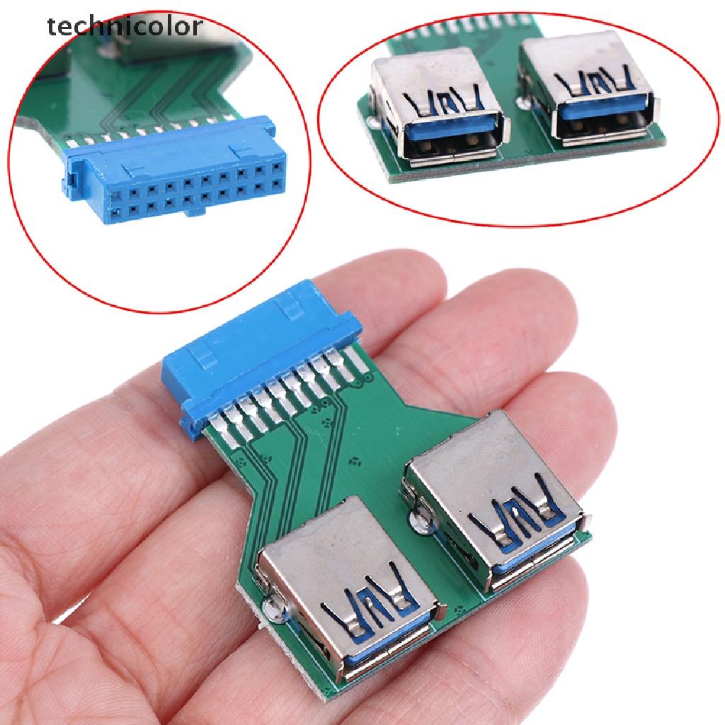 Đầu Chuyển Đổi Internal Interboard 2 Cổng Usb 3.0 Female Sang 20 Pin Female