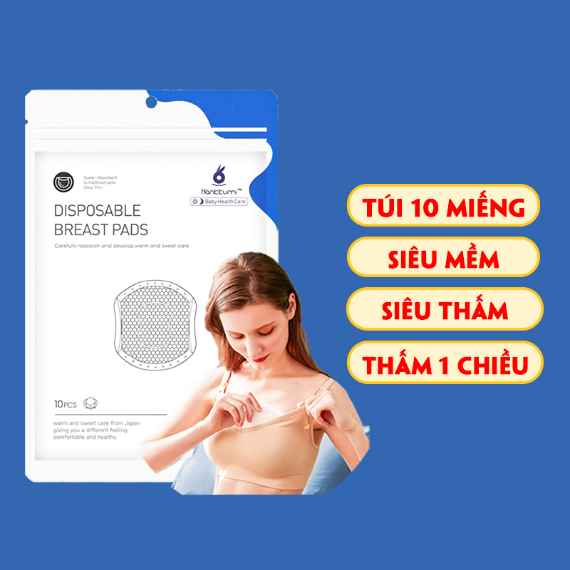 Miếng lót thấm sữa Hankkumi cao cấp siêu thấm, siêu mềm mại (10 miếng) – SSS027