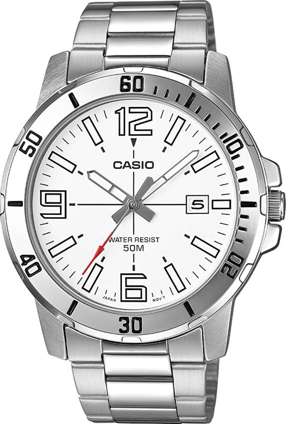 Đồng Hồ Nam Dây Thép Không Gỉ Casio MTP-VD01D-7BVUDF (49mm)