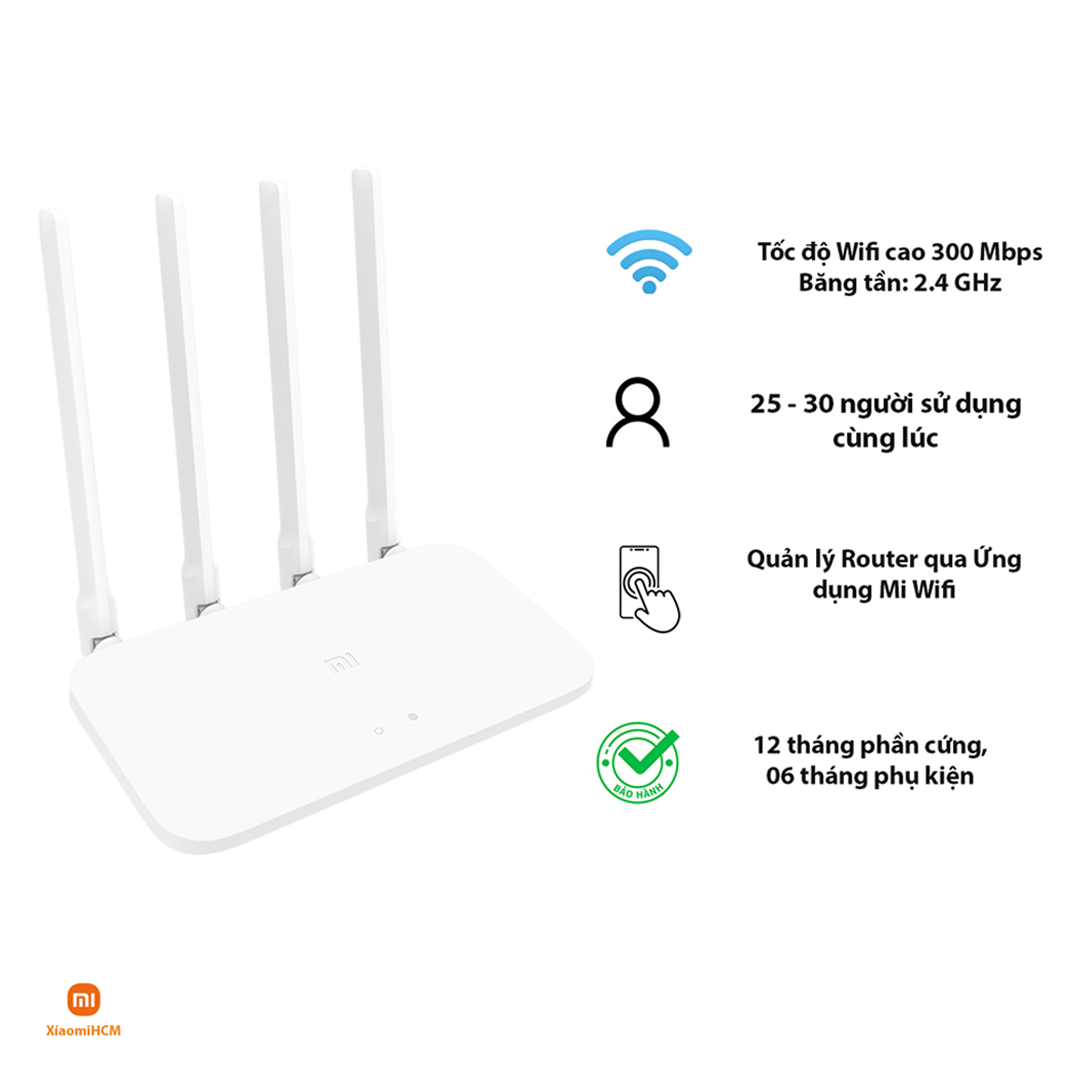 Hình ảnh Bộ phát Wifi Xiaomi Mi Router 4C - Hàng Chính Hãng Digiworld