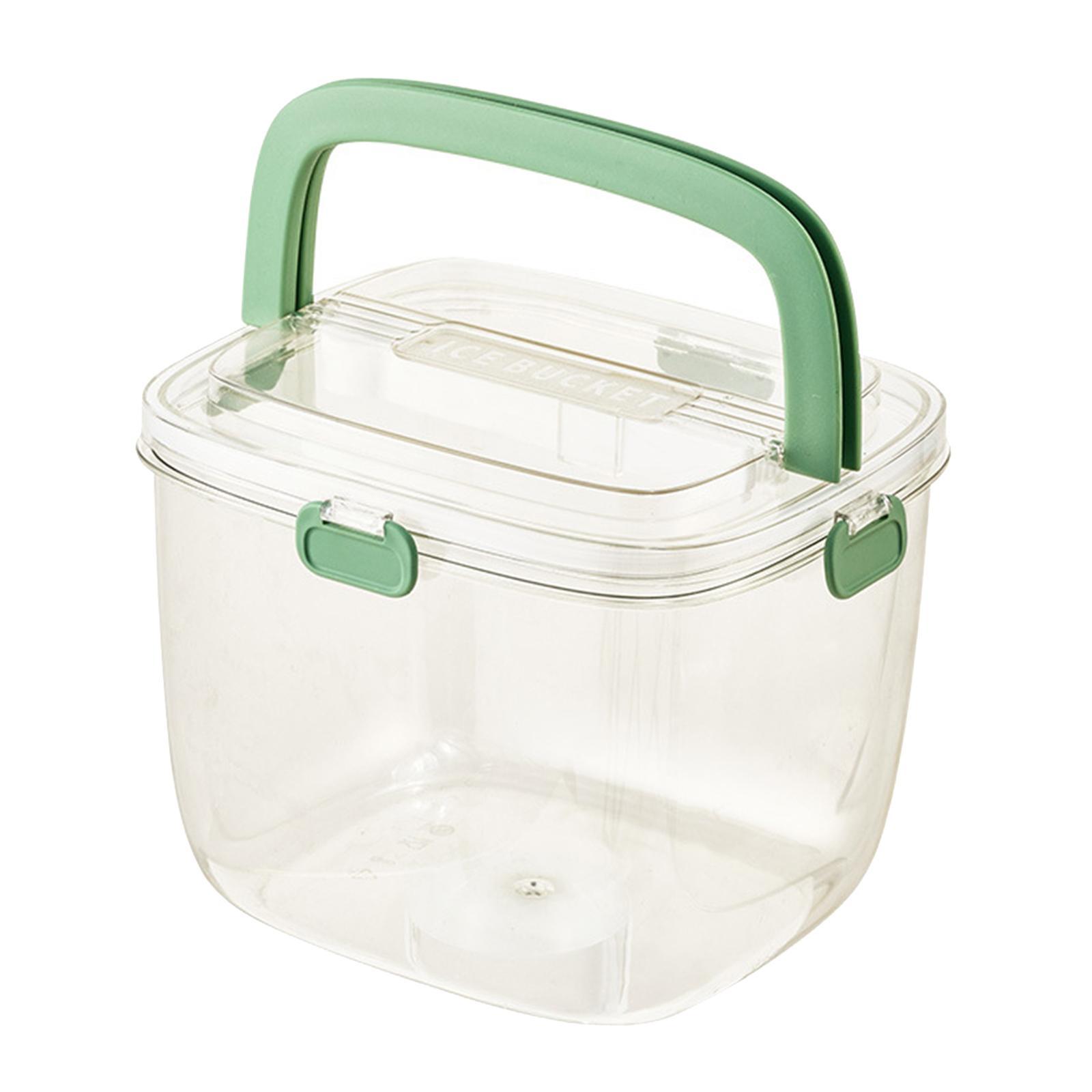 Ice Bucket with Clamp Beverage Chilling Tub Clear for Pub Cocktail Parties