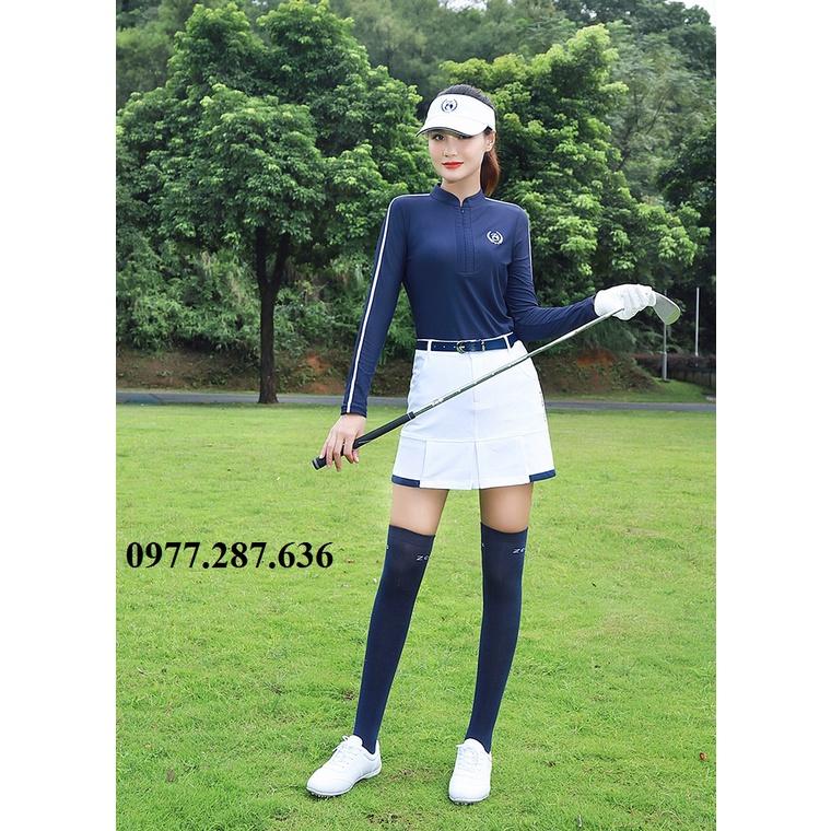 Tất golf nữ cao cổ thể thao thiết kết thoáng khí êm chân khử mùi ZG - 6 cao cấp TG014