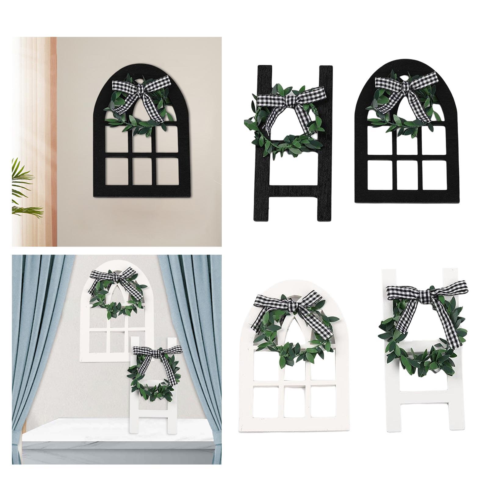 4Pcs Miniatures Ornaments Window Ladder for Indoor Shop Window Housewarming
