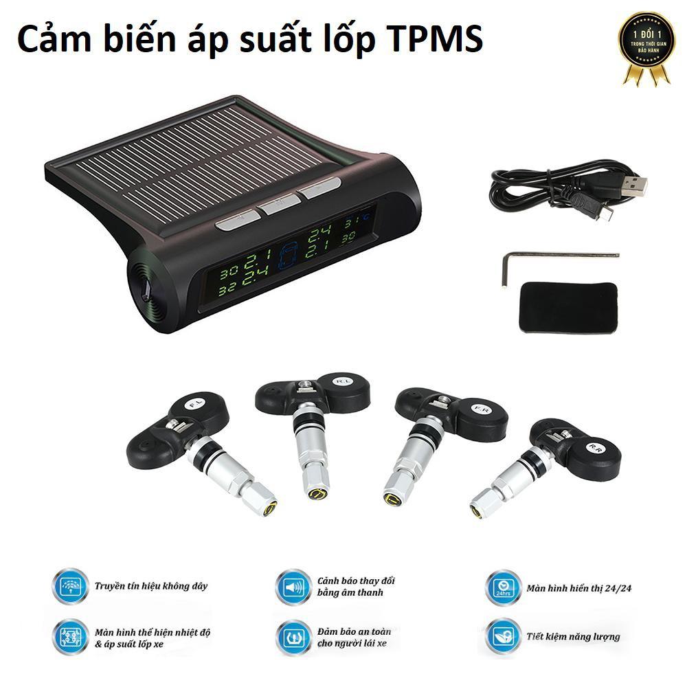 TPMS Đo áp suất lốp năng lượng mặt trời cảm biến gắn trong hoặc ngoài