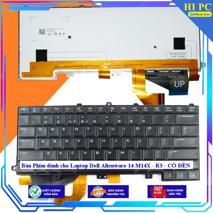 Bàn Phím dành cho Laptop Dell Alienware 14 M14X - R3 - CÓ ĐÈN - Hàng Nhập Khẩu