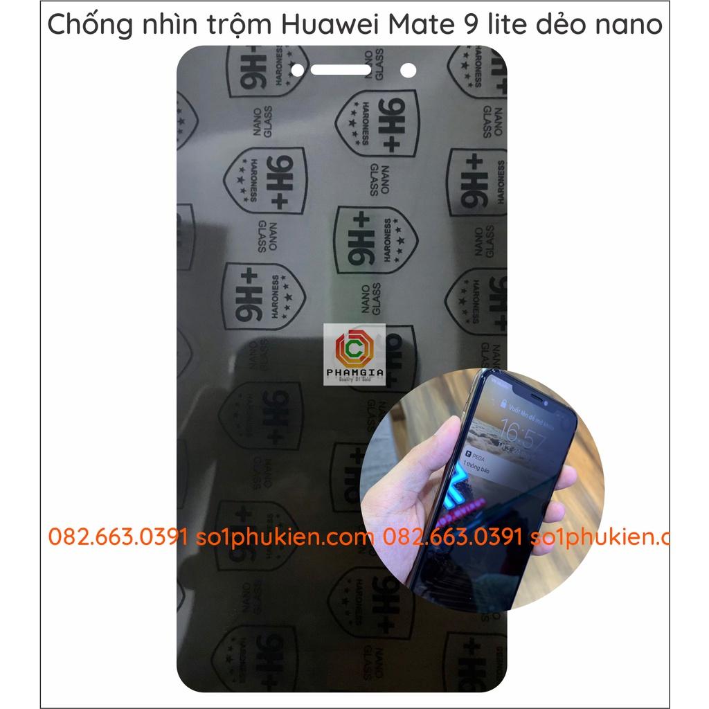 Dán cường lực chống nhìn trộm cho Huawei Mate 9 lite / Mate 20 dẻo nano