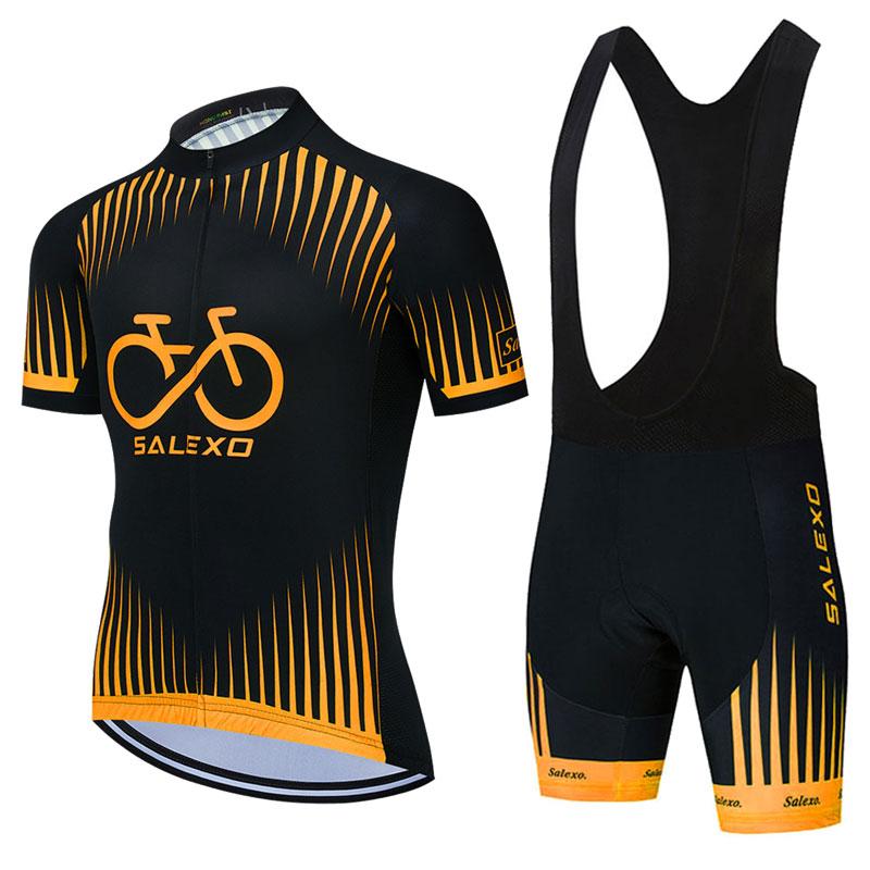 Bộ Quần Áo Đạp Xe 2023 Salexo Mùa Hè Maillot Ropa Ciclismo Người Xe Đạp Đi Xe Đạp Jersey Xe Đạp Quần Áo Thể Thao Phù Hợp Với Color: 8 Size: XS