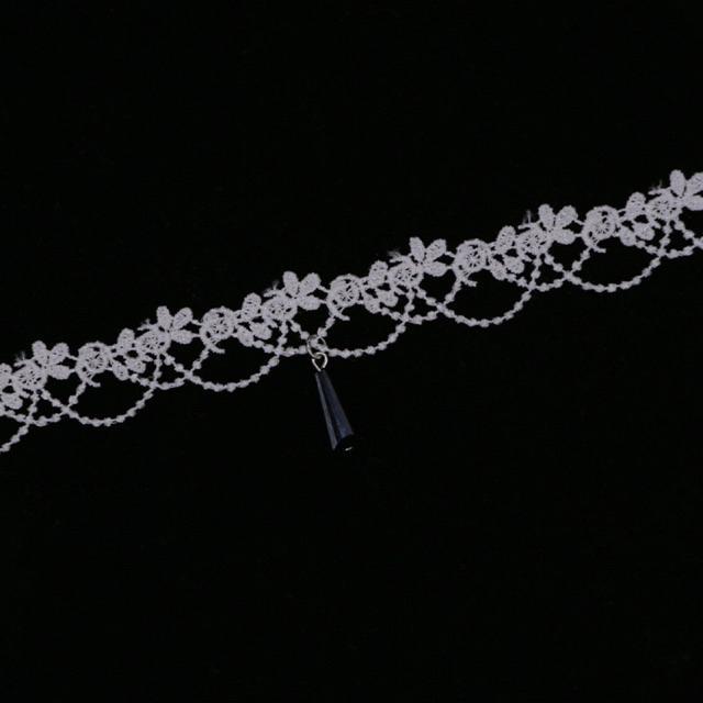 Vòng cổ ren xinh màu trắng - choker ren trắng