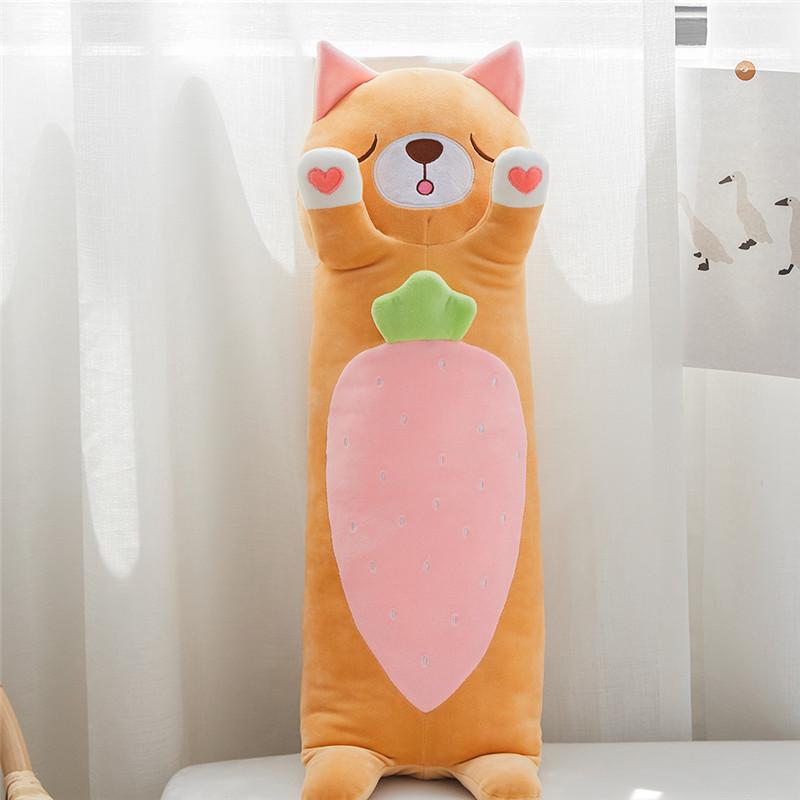 70-110Cm Động Vật Dài Tăng Cường Nhồi Bông Chuột Heo Thỏ Gấu Trúc Vịt Gối Trẻ Em Người Lớn Ngủ bạn Bè Quà Tặng