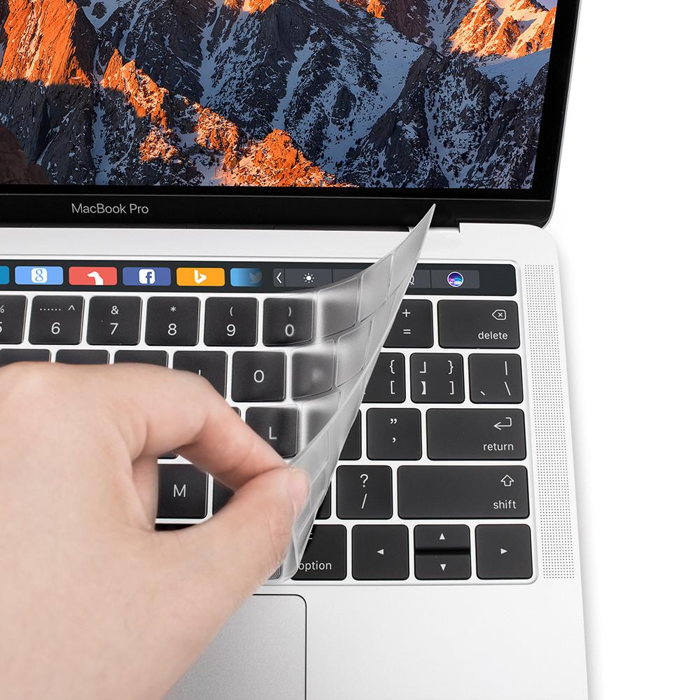 Phủ bàn phím MacBook Pro Touch Bar 13 / 15 inch hiệu JCPAL FitSkin - Trắng - Hàng nhập khẩu