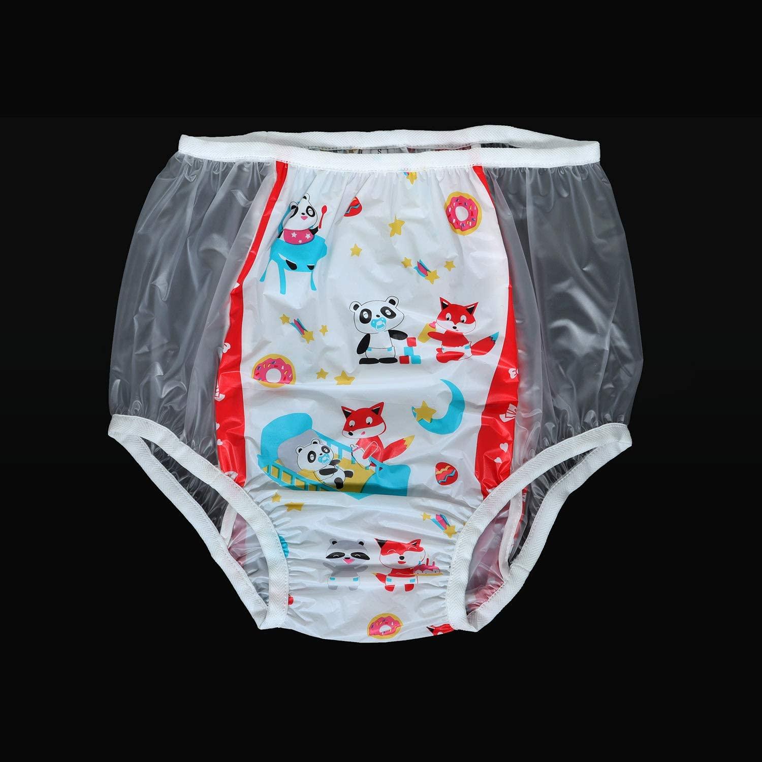 ABDL Tã Người Lớn Pvc Có Thể Tái Sử Dụng Cho Bé Quần Tã Onesize Nhựa Bikini DDLG Người Lớn Bé Mới Quần Lót Xanh Dương Tã