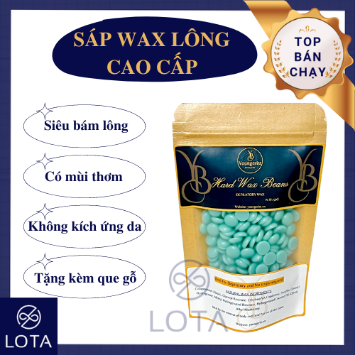 SÁP WAX LÔNG TRÀ XANH YOUNGERIST wax sạch cả chân lông keo tẩy lông wax nóng hiệu quả dùng kèm mỡ trăn để triệt lông vĩnh viễn