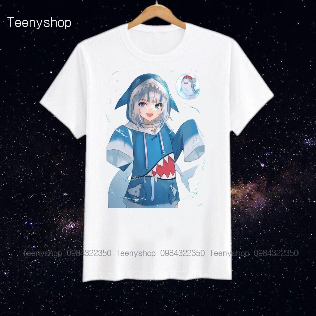 Áo thun in hình áo thun anime manga Gawr Gura Hololive nhiều mẫu ver2 giá rẻ cực ngầu