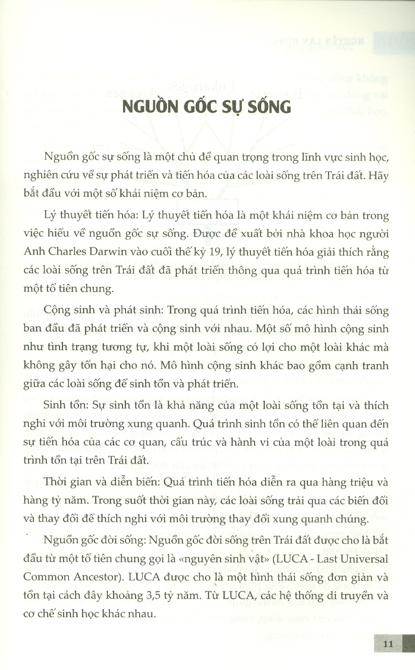 BÀI GIẢNG SINH HỌC – Nguyễn Lân Dũng - Hanoibooks – NXB Dân Trí